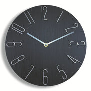 Simplaro Wandquarzuhr – Runde geräuscharme Uhr (30 cm)