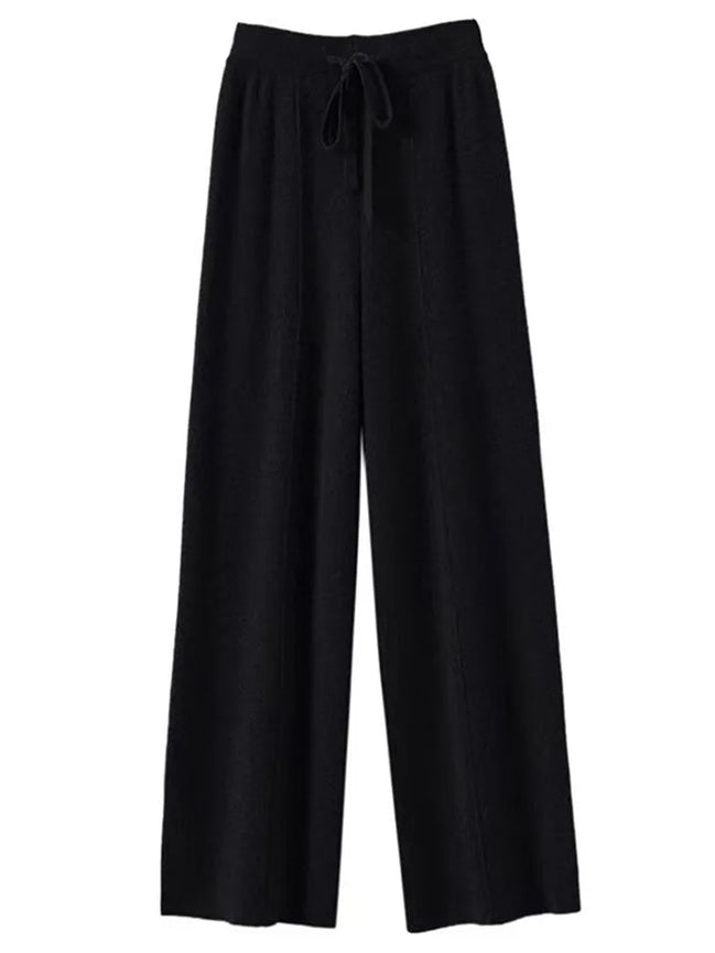 Veloria Wollhose – Hoch taillierte Strickhose
