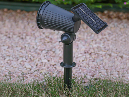 Luminara LED Solar Gartenstrahler mit Erdspieß und Farbmodus