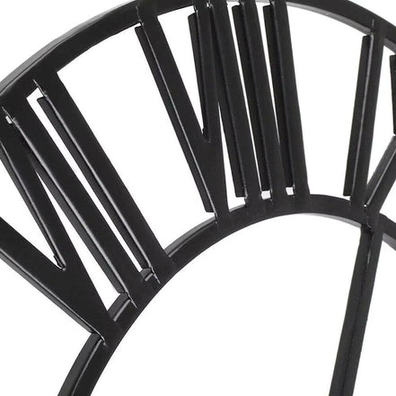 Rundaro Metall-Wanduhr – Runde Quarzuhr mit römischen Ziffern (40 cm)