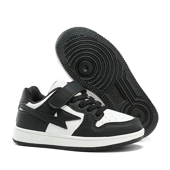 Torvian Kinder Sneaker mit Klettverschluss und rutschfester Sohle
