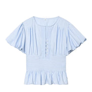 Liora Damen Bluse mit Volantärmeln