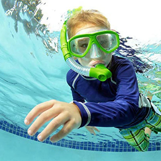 Aqualino Kinder Schnorchelset mit Taucherbrille und Schnorchel