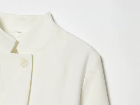 Damen Cropped Blazer mit Kurzarm – Alvéra