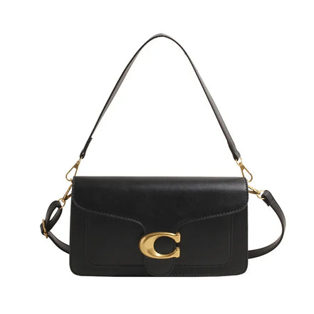 Calviera Schultertasche Damen Quadratische Handtasche mit Schulterriemen