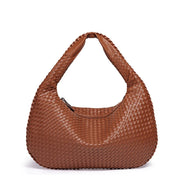 Geflochtene Damen Schultertasche aus Kunstleder – Velmira
