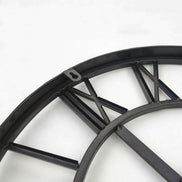 Rundaro Metall-Wanduhr – Runde Quarzuhr mit römischen Ziffern (40 cm)