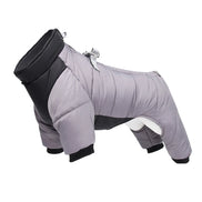 Kirevon Hunde-Winterjacke aus Polyester mit Wattierung und Ringbefestigung