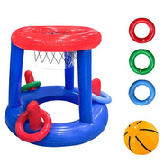 Aufblasbarer Basketballkorb mit Wurfringen für Wasserspiele – SplashHoop