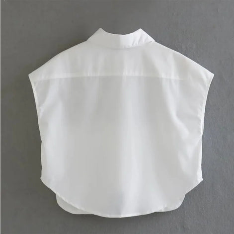 Eloria Damen Cropped Bluse mit Knopfleiste