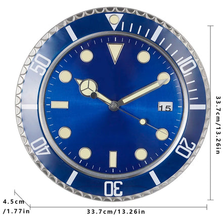 Ferano Wanduhr aus Metall – Modernes Design mit Leuchteffekt