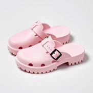 Marvella Damen Plateau-Sandalen mit Schnallenverschluss