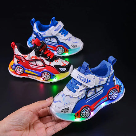 SparkWalk Kinder LED Sneakers mit Klettverschluss