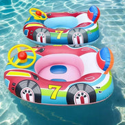 Aventino Aufblasbarer Kinder Schwimmring mit Auto-Design und Haltegriffen