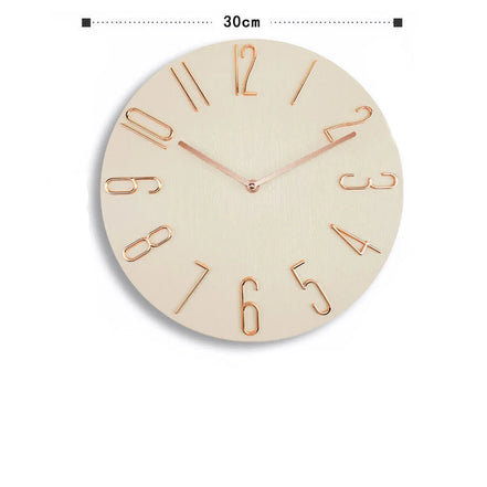 Simplaro Wandquarzuhr – Runde geräuscharme Uhr (30 cm)