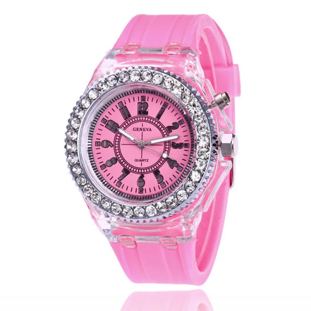 GlowSpark LED Watch – Armbanduhr mit Lichtfunktion und Silikonarmband