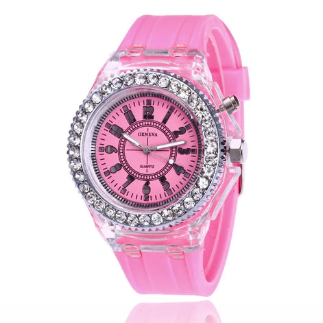 LED Watch – Armbanduhr mit Lichtfunktion und Silikonarmband
