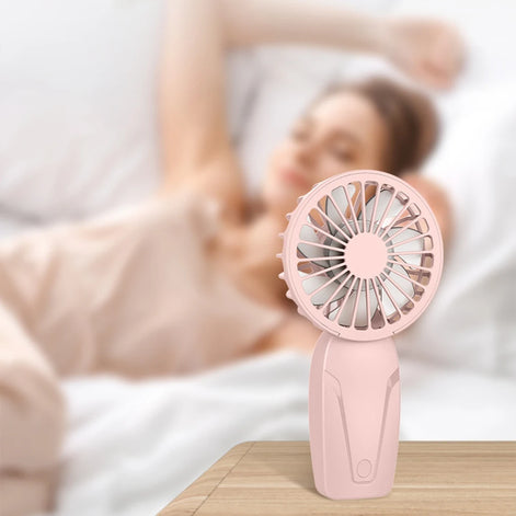 USB Wiederaufladbarer Mini Handventilator mit 3 Geschwindigkeiten – BreezeGo