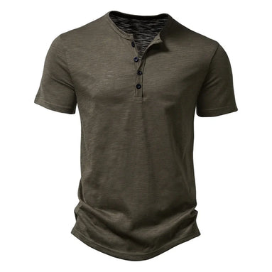 Velano Henley T-Shirt kurzarm mit Knopfleiste und bequemer Passform für den Alltag
