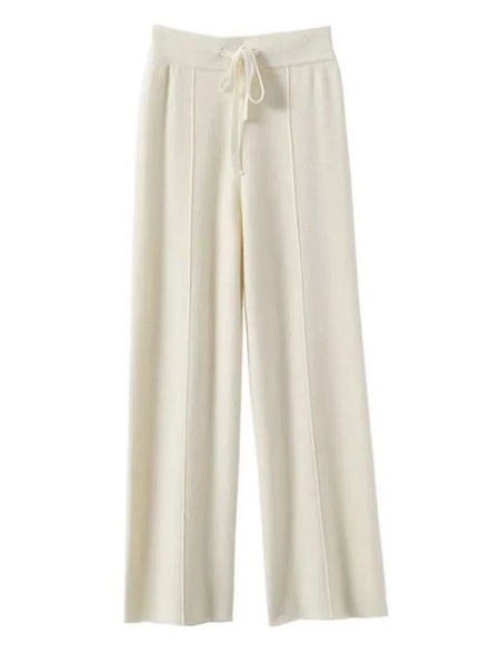 Veloria Wollhose – Hoch taillierte Strickhose