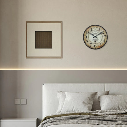 Parisio Wanduhr – Runde Holz-Uhr mit Quartzwerk (verschiedene Größen)