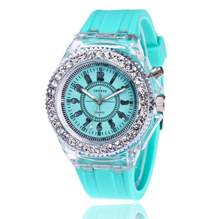 GlowSpark LED Watch – Armbanduhr mit Lichtfunktion und Silikonarmband
