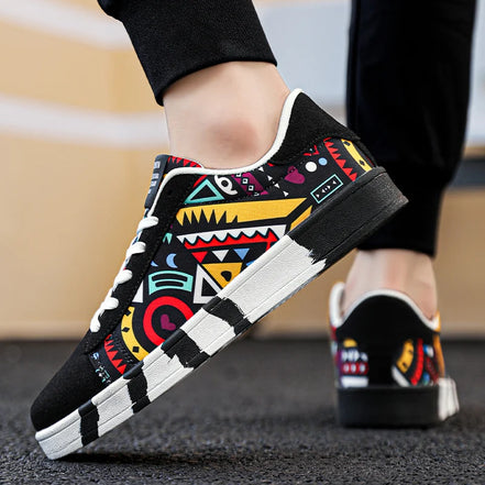 Karvion Unisex Canvas Sneakers mit Schnürung