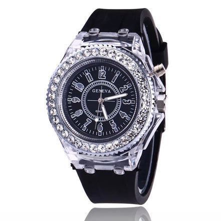 GlowSpark LED Watch – Armbanduhr mit Lichtfunktion und Silikonarmband