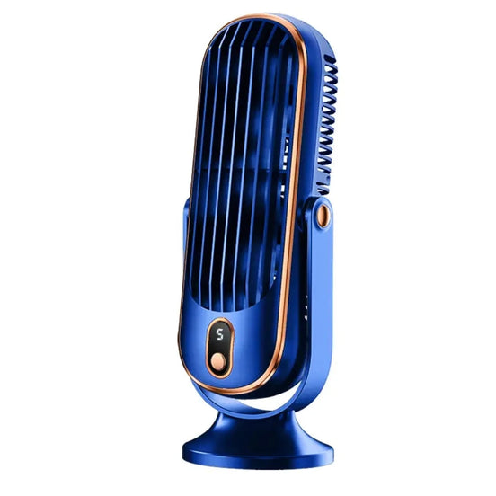 Kompakter USB Tischventilator mit Digitalem Display und Verstellbarem Luftstrom – Brezano