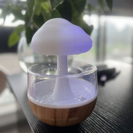 **Ultraschall Aroma Diffuser mit LED-Licht** – Beruhigender Regen-Effekt für Entspannung 2