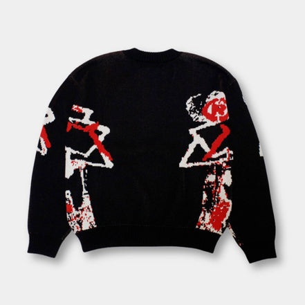 GraphiKnit Sweater – Unisex Strickpullover mit grafischem Design