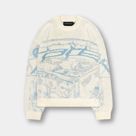 GraphiKnit Sweater – Unisex Strickpullover mit grafischem Design