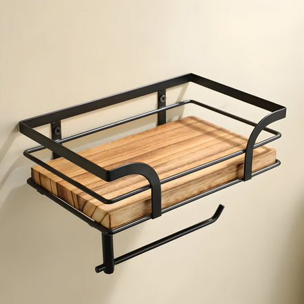 Wandregal Holz Mit Papierhalter – Elegante Lösung Für Ihr Badezimmer 6