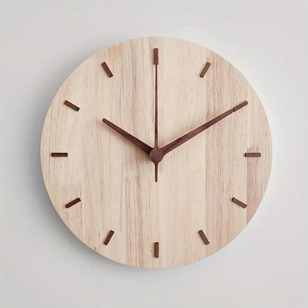 Wanduhr Aus Walnussholz – Stilvolles Design Mit Naturbelassenem Charme 2