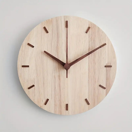 Wanduhr Aus Walnussholz – Stilvolles Design Mit Naturbelassenem Charme 2