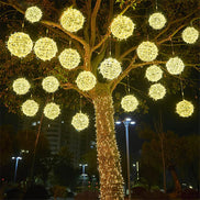 Weihnachts-LED-Rattan-Kugelgirlande – Festliche Lichterkette Für Ihren Außenbereich 1