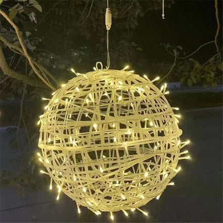 Weihnachts-LED-Rattan-Kugelgirlande – Festliche Lichterkette Für Ihren Außenbereich 12