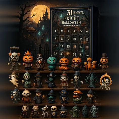 Halloween Countdown-Box mit 31 Figuren – Spookly