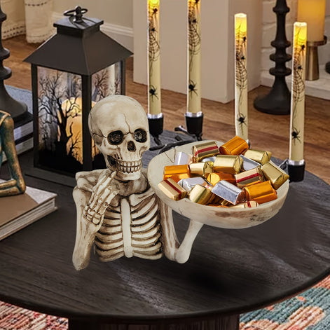 Skelett-Schalenhalter für Halloween-Dekoration – Mortis