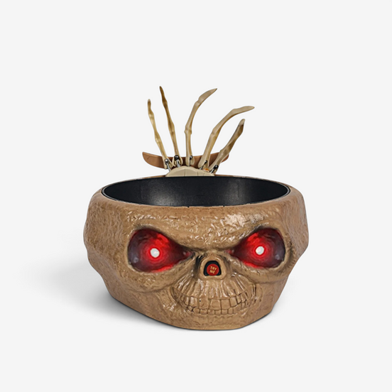 Halloween Süßigkeitenschale mit Sensor und Skelett-Hand – Gravor
