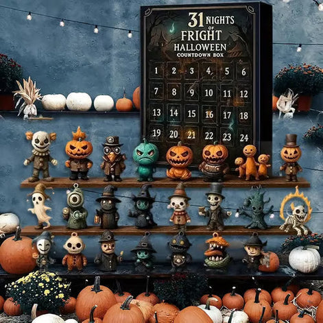 Halloween Countdown-Box mit 31 Figuren – Spookly
