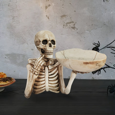 Skelett-Schalenhalter für Halloween-Dekoration – Mortis