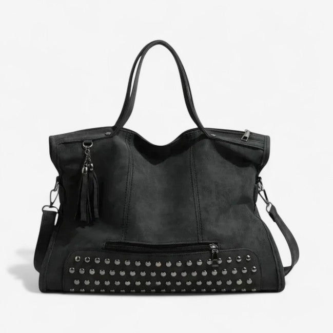Valmera Schultertasche aus PU mit großem Innenfach und verstellbarem Gurt