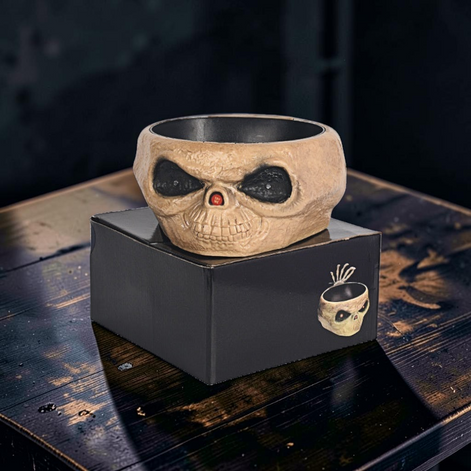 Halloween Süßigkeitenschale mit Sensor und Skelett-Hand – Gravor
