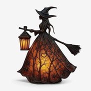 Halloween Hexenlampe mit LED-Beleuchtung – Lumira