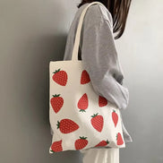 Lunessa Tote Tasche – Canvas Tasche mit Print, Reißverschluss und Doppelgriffen