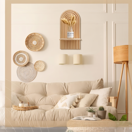 <strong>ARCHI WANDREGAL – Stilvolles Minimalistisches Holzregal</strong> 1