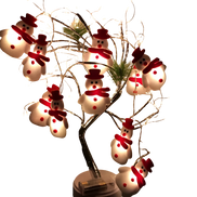 <strong>Schneemann Lichterkette</strong> – Charmante LED-Beleuchtung für Festliche Stimmung 0