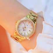 Lyravelle Damen Armbanduhr mit Quarzwerk und verborgenem Verschluss