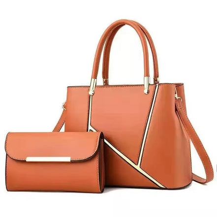 Gracelisse Damen Shopper Set mit geometrischem Muster und Pochette